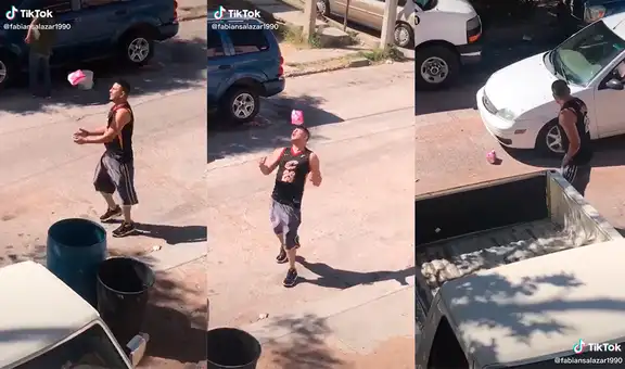 Joven compra toalla higiénica para su novia y tiene divertido percance por ponerse a jugar