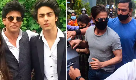 Shah Rukh Khan llegó a cárcel de Mumbai a visitar a su hijo Aryan por primera vez