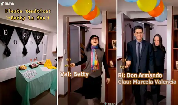 Jóvenes se disfrazan como los personajes de ‘Betty, la fea’ para celebrar un cumpleaños 