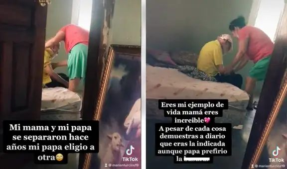 Joven enseña orgullosa cómo su mamá cuida amorosamente a su exsuegro