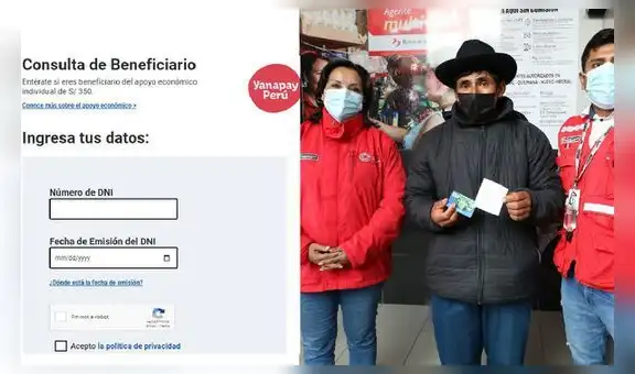 Bono Yanapay Perú: consulta en este link quiénes cobran HOY, 2 de noviembre