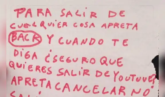 Niña realiza una tierna guía para que su abuela aprenda a utilizar la televisión