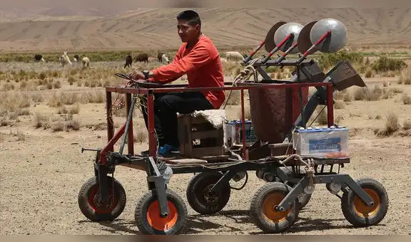 “Satiri”, el robot sembrador: el invento de un humilde joven para simplificar la agricultura