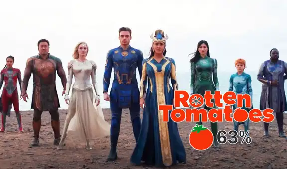 Eternals es la película del MCU con peor calificación en Rotten Tomatoes