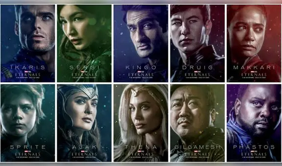 Eternals: ¿quiénes son los Eternos de Marvel y qué actores los interpretan?