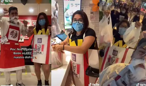 Joven se disfraza del ‘Coronel’ Sanders por Halloween y decide visitar un KFC 
