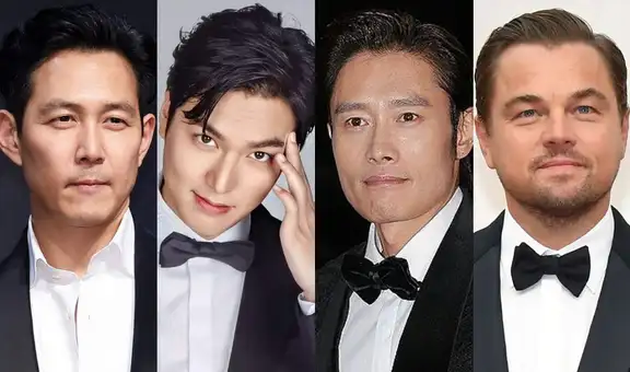 Lee Min Ho junto a Leonardo DiCaprio, Lee Jung Jae y Lee Byung Hun en 2021 Art+Film Gala