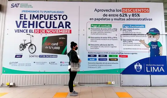 SAT: Plazo para el pago de tributos vencerá el 30 de noviembre