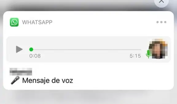 WhatsApp: lanzan nuevo diseño de las notas de voz para iPhone