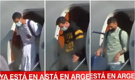 Messi, Di María y Paredes llegaron a Argentina para los partidos de las Eliminatorias Qatar 2022