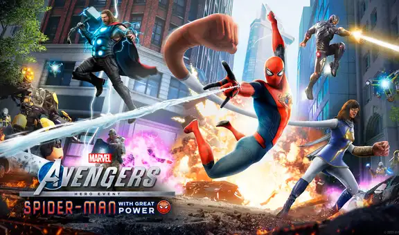 Marvel’s Avengers: Spider-Man, Thor, Iron-Man y Kamala Khan protagonizan imagen promocional