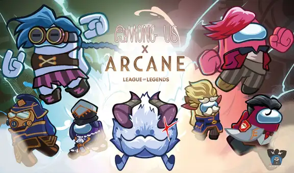 Among Us: se revelan oficialmente todas las skins y elementos de la serie Arcane