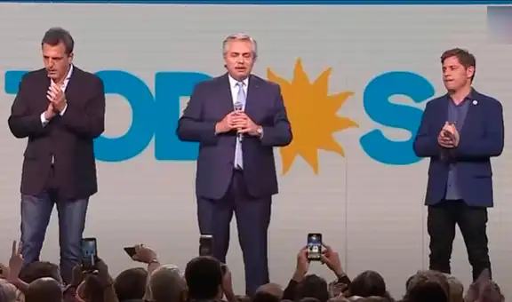 Alberto Fernández llama a “celebrar el triunfo” pese a la gran derrota electoral de su partido
