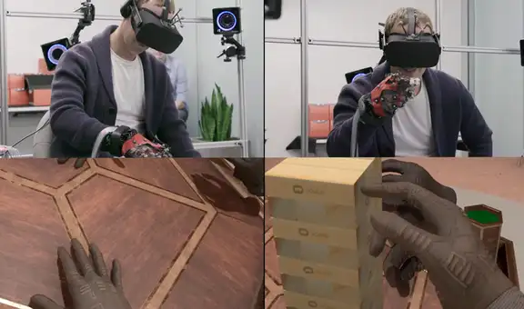 Mark Zuckerberg, dueño de Meta, presenta sus nuevos cascos de realidad virtual jugando jenga