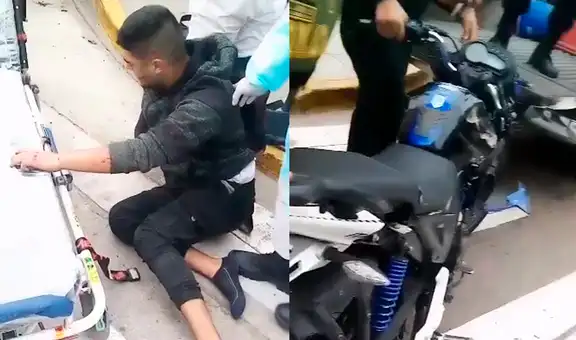 Lince: sujeto embiste a delincuentes que huían tras robar a su esposa