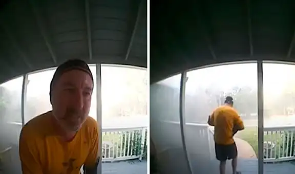 Hombre arriesga su vida y salva a las mascotas de una casa que se incendiaba 