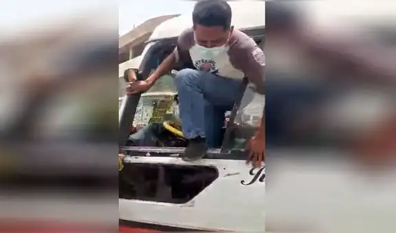 Huarochirí: conductor se escapó por la ventana de vehículo para evitar ser intervenido