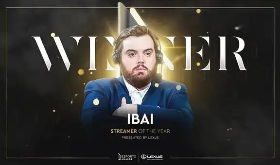 Ibai es elegido como el mejor streamer del año en los Esports Awards 2021