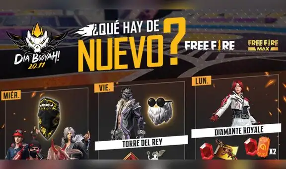 Free Fire: agenda semanal del 24 al 30 de noviembre llega con el Samurái Zombi y Diamante Royale