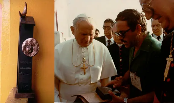 Villa El Salvador: roban escultura de Premio Príncipe de Asturias y medalla de oro de Juan Pablo II