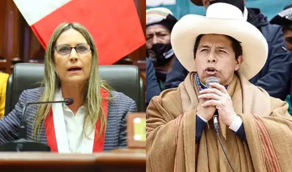 María del Carmen Alva notifica a Pedro Castillo sobre moción de vacancia presidencial