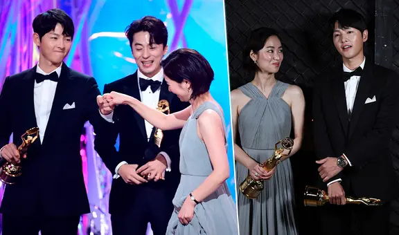 Song Joong Ki y Jeon Yeo Been, actores de Vincenzo, juntos en los Blue Dragon Film Awards 