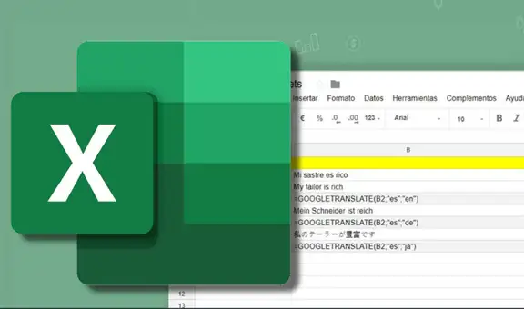 ¿Sabías que puedes traducir cualquier palabra o texto usando una fórmula de Excel?