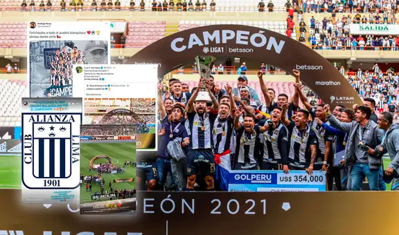 Exjugadores de Alianza Lima felicitan al equipo por el título nacional de la Liga 1 Betsson