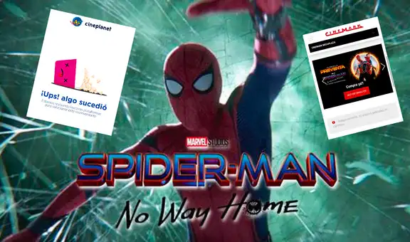 ‘Spider-Man: no way home’: páginas web de cines colapsaron durante primeros minutos de preventa