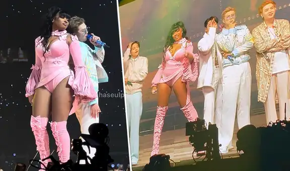 BTS y Megan Thee Stallion bailaron juntos “Butter” remix en concierto de Los Ángeles
