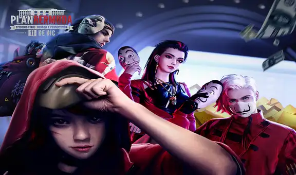 Free Fire x La casa de papel: ¿qué cosméticos podrás obtener en el evento Plan Bermuda episodio Final?