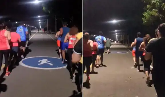“Si como fritura, pierdo la cintura”: Jóvenes trotan y se motivan con divertidos cánticos