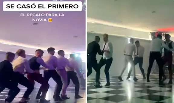 Jóvenes crean coreografía para asombrar a la novia de su mejor amigo durante la boda