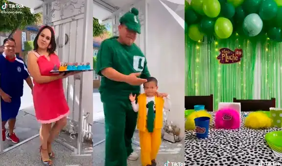 Joven celebra su cumpleaños e invitados se disfrazan como la familia P. Luche