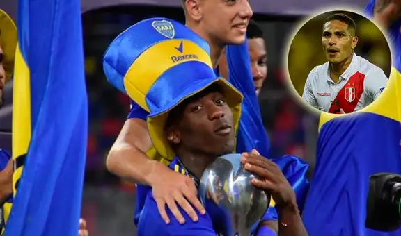 Paolo Guerrero felicitó a Luis Advíncula tras ganar la Copa Argentina con Boca Juniors