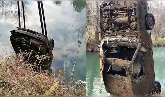 Youtuber encuentra en el río un auto vinculado a la desaparición de jóvenes hace 21 años