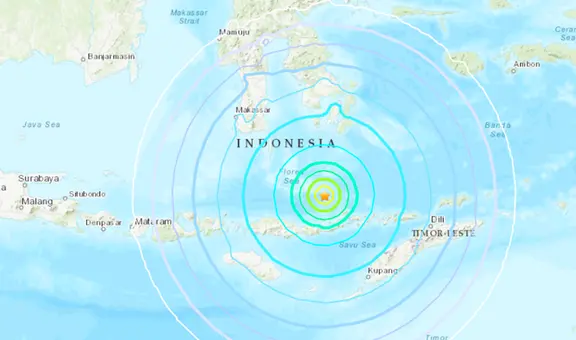 Terremoto de magnitud 7,3 remece Indonesia y declaran alerta de tsunami