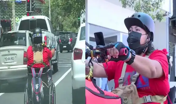 Hombre con discapacidad adapta su silla de ruedas para poder trabajar como repartidor