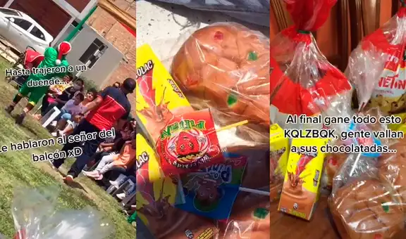 Joven encuentra chocolatada navideña y se sorprende al conseguir panetones gratis