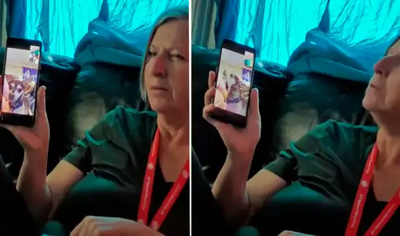 Mujer realiza adorable videollamada con su perro y se comunican por medio de ‘aullidos’