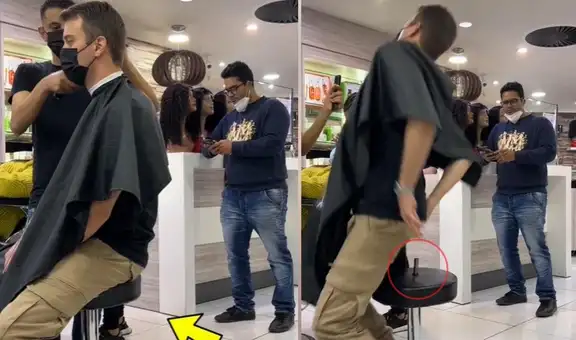 Peluquería graba curioso incidente que sufrió supuesto cliente y video se vuelve viral