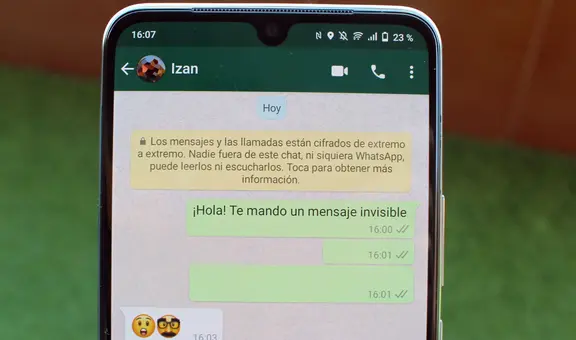 WhatsApp: ¿sabes cómo enviar un ‘mensaje invisible’ a tus amigos sin instalar apps extrañas?