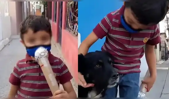 Adorable niño ‘entrevistó' a perritos con el fin de dar a conocer la importancia de la adopción