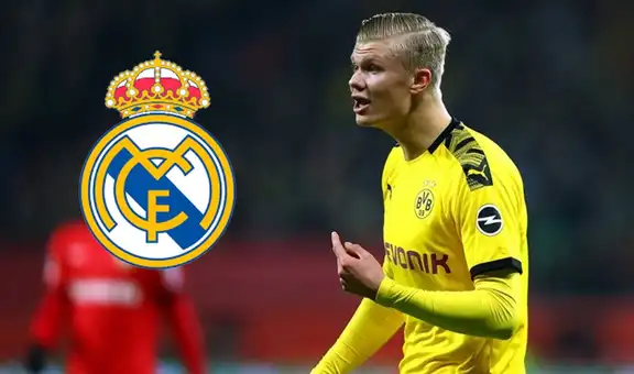 Borussia Dortmund confirma interés de Real Madrid por Erling Haaland para 2022