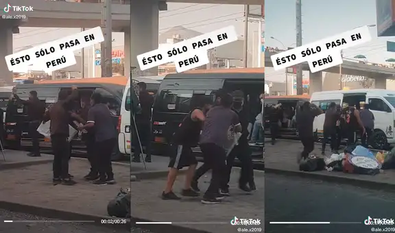 Cobradores de combis se ‘pelean’ por conseguir que un transeúnte suba a su medio de transporte