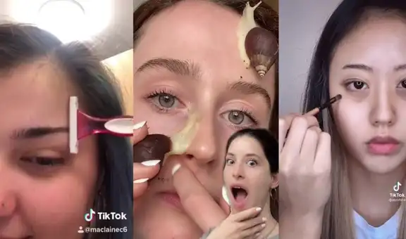 Las tendencias de maquillaje más extrañas y extravagantes de TikTok vistas en 2021