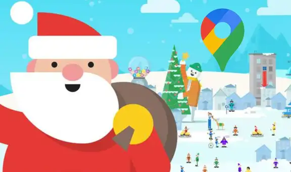 Google Maps: sigue EN VIVO el recorrido de Papá Noel desde tu celular o computadora 