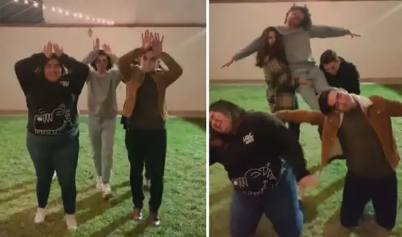 Amigos hacen graciosa coreografía del “Burrito sabanero” y cautivan con sus pasos de baile