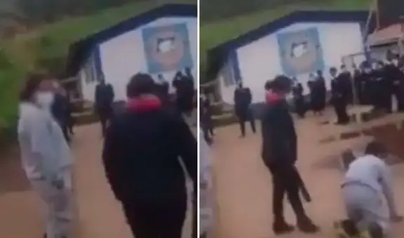 Graban a rectora de colegio dando correazos a sus estudiantes como castigo en Ecuador