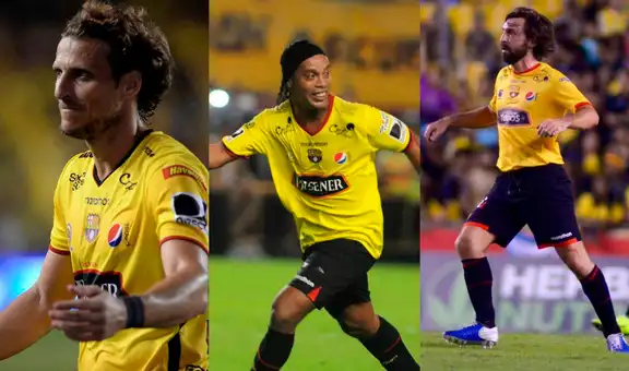 Carlos Tevez, Ronaldinho y las otras estrellas que el Barcelona SC ha invitado a sus presentaciones
